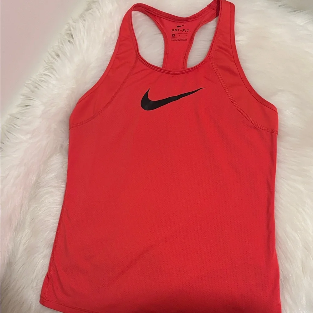Nike Women's Dri-Fit Vibrant Red Racerback Tank